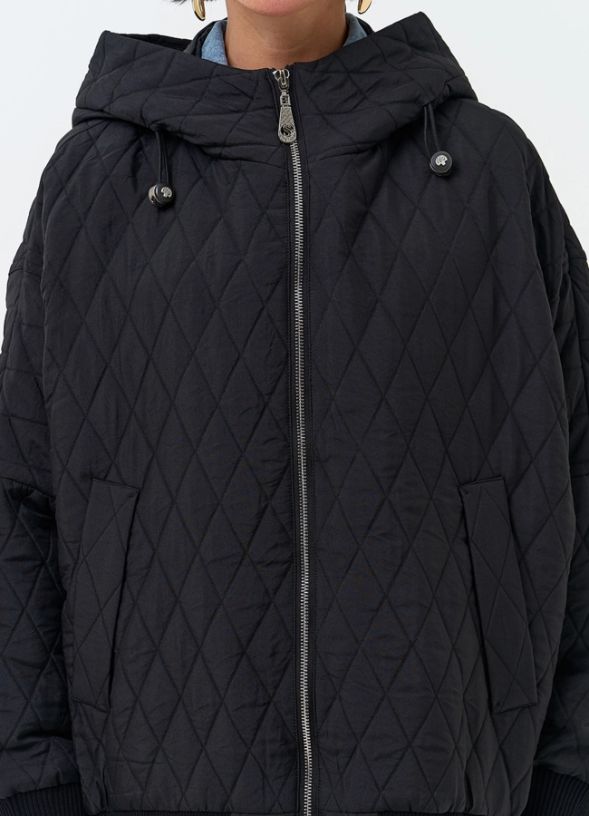 Женская куртка с капюшоном модель № 33798 универмаг малина