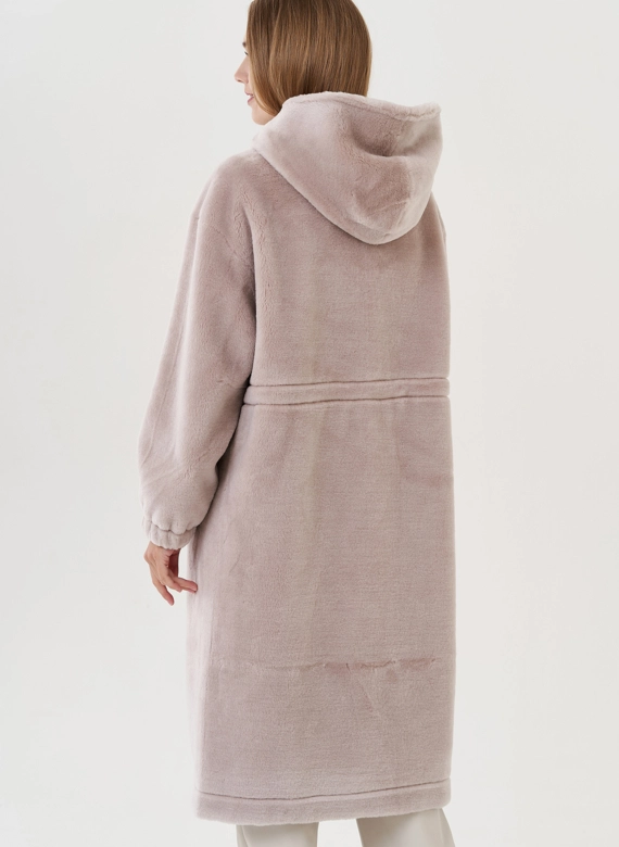 Пальто женское с капюшоном 
